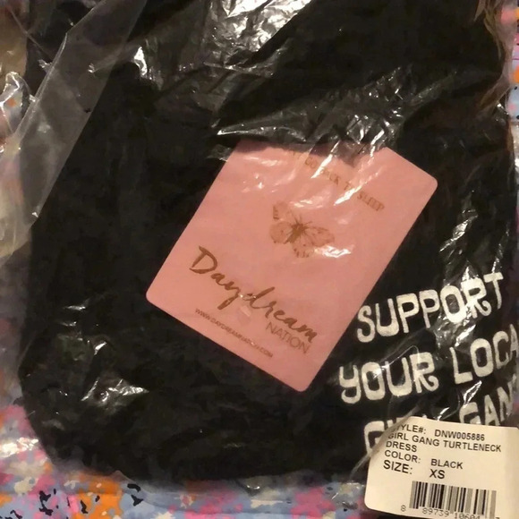 NEW Daydream Nation Sweater dress Black XS - Picture 5 of 6